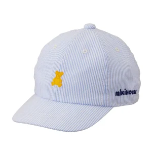 CASQUETTE À RAYURES BLEUES MIKI HOUSE