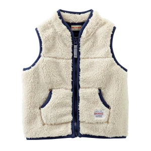 GILET EN  POLAIRE BEIGE