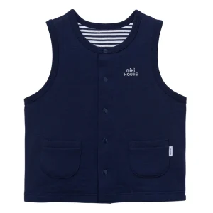 GILET SANS MANCHES BLEU MARINE BÉBÉ