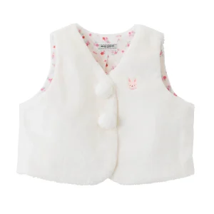 GILET SANS MANCHES BLANC BÉBÉ