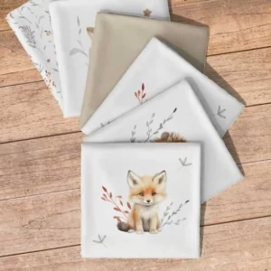 8 Lingettes bébé lavable "Animaux de la forêt"